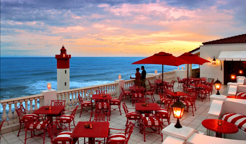 Couple at Seaside Restaurant