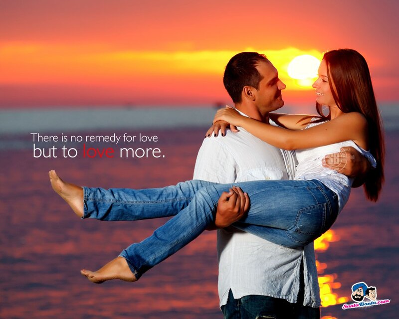 Couple at Sunset — Orange, Romantic, Photograph