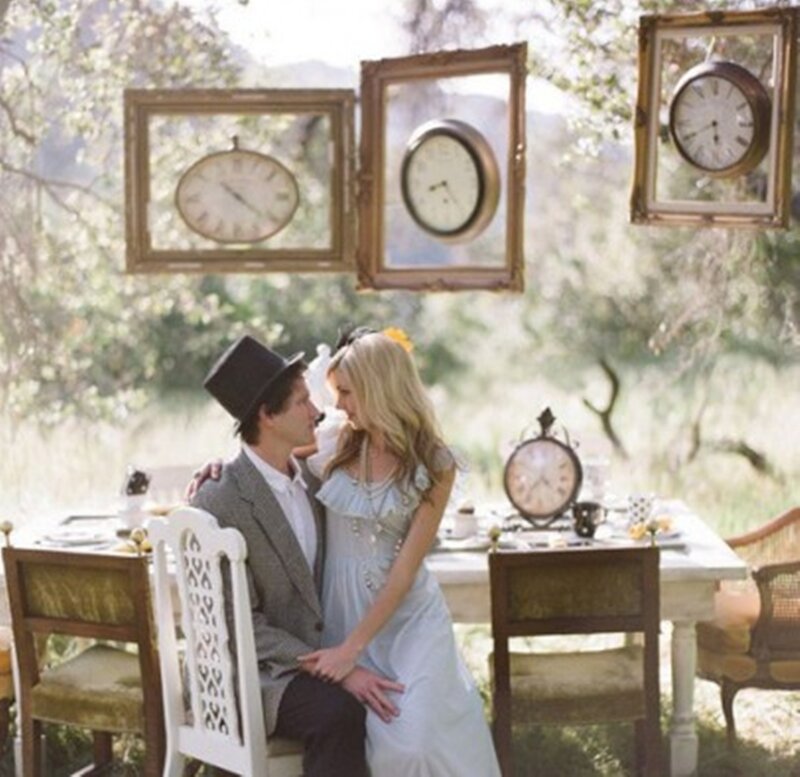 Couple at Tea Party