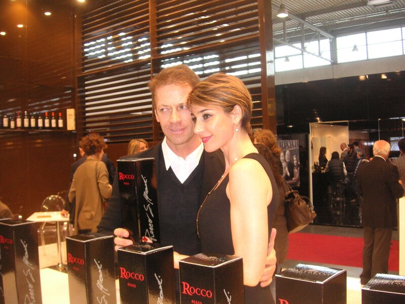 Couple at wine event