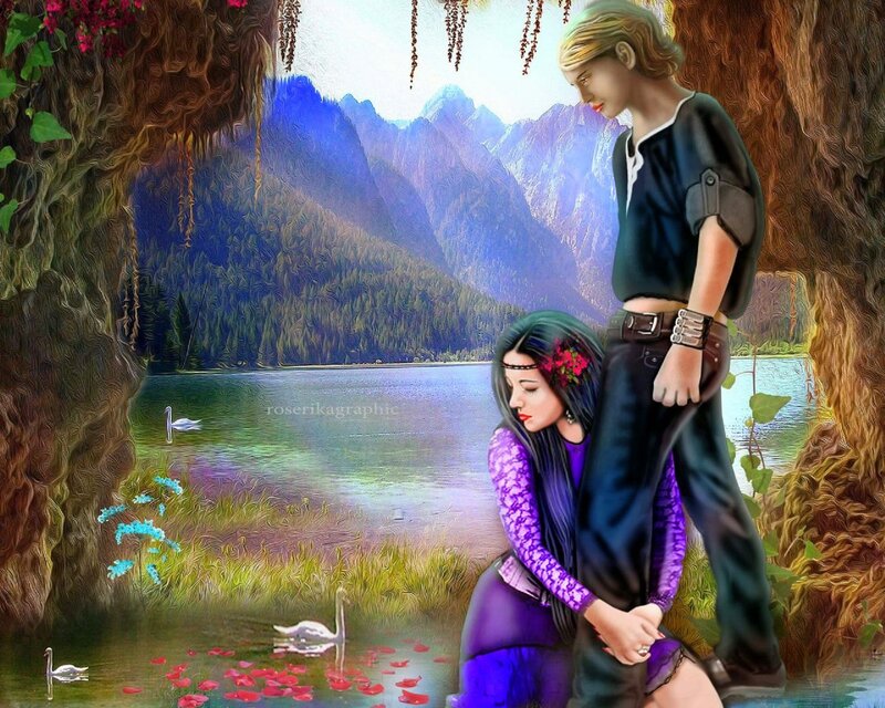 Couple by a Lake