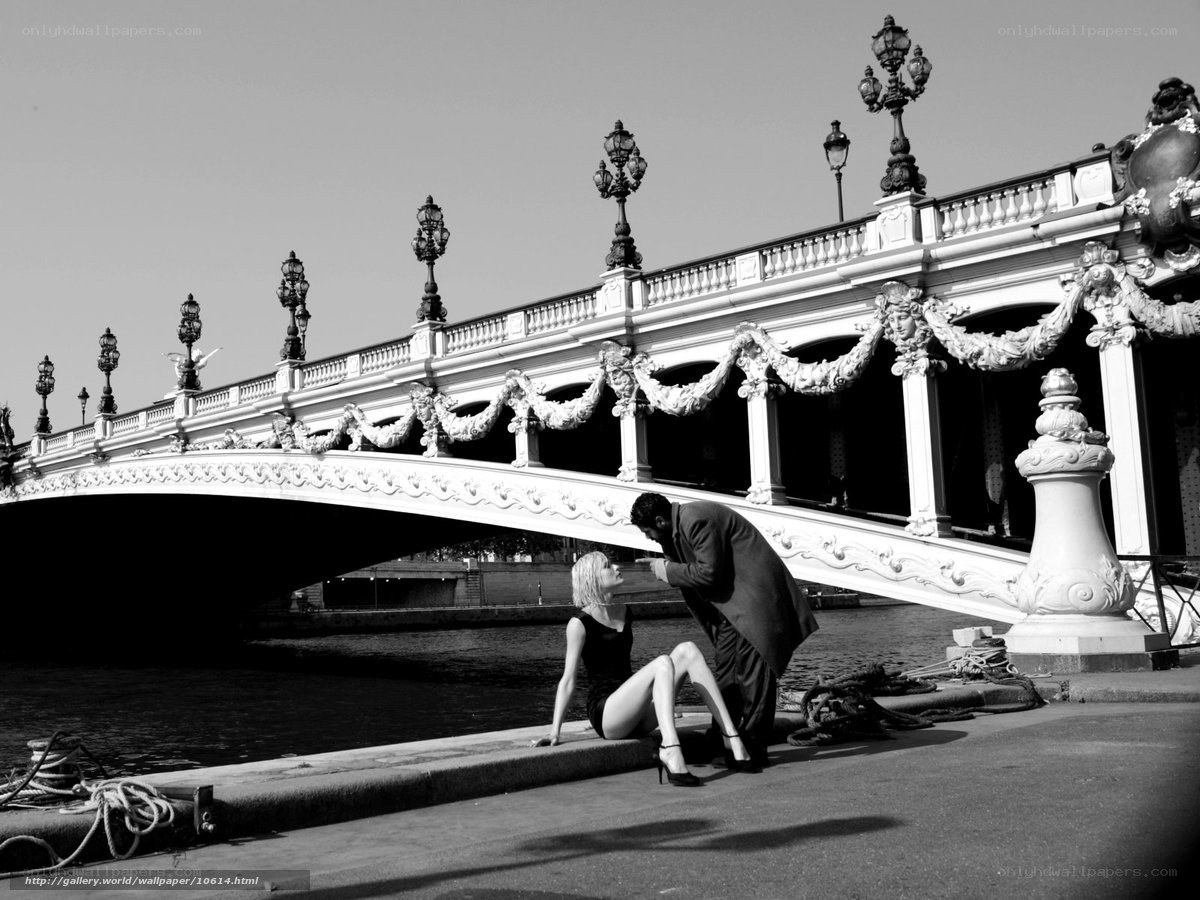 Couple by the bridge