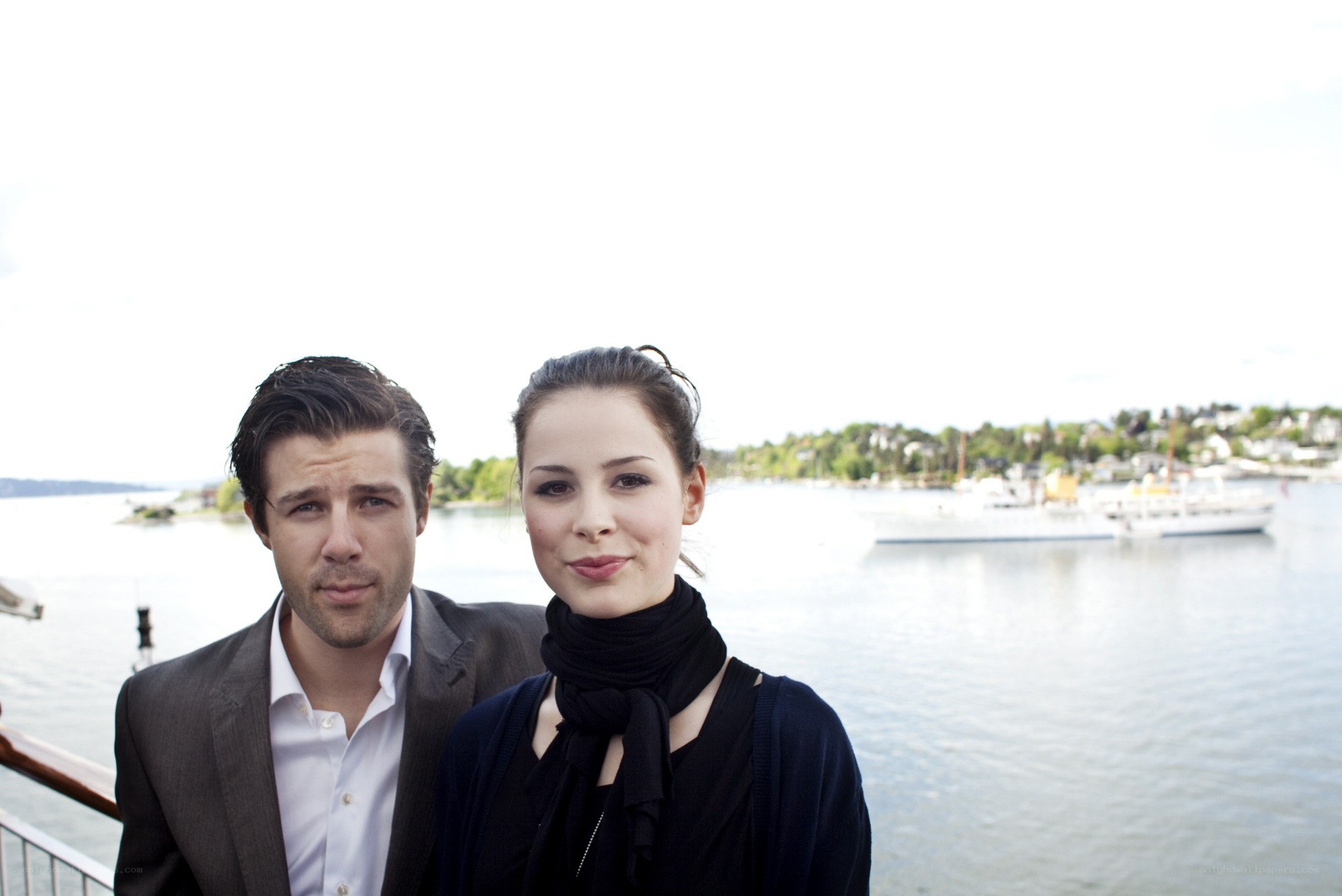 couple by the water
