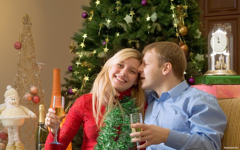 Couple Celebrating Holiday