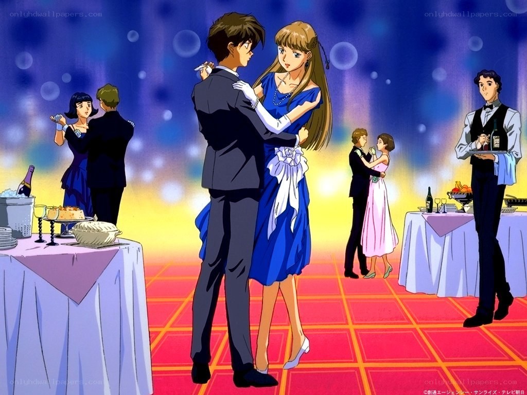 Couple dancing at a formal party