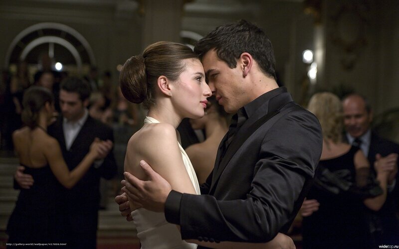 Couple dancing at formal event