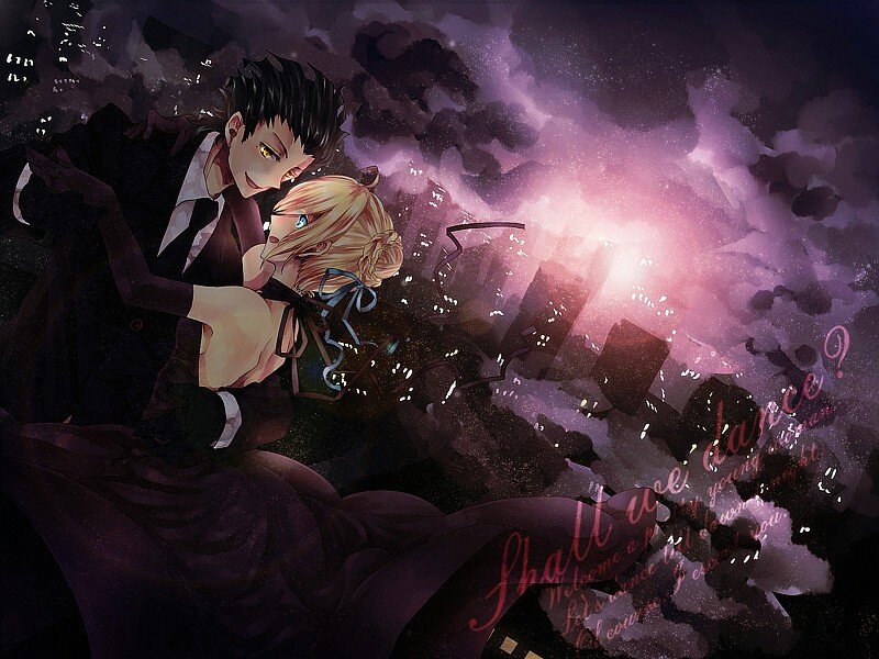 couple dancing in a storm