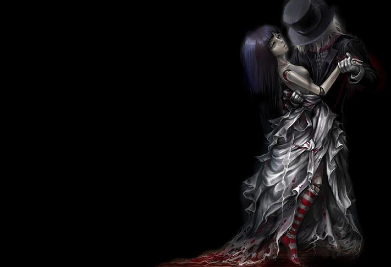 Couple Dancing in Dark