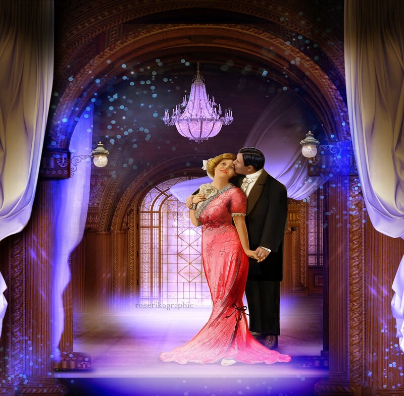Couple Dancing in Hall