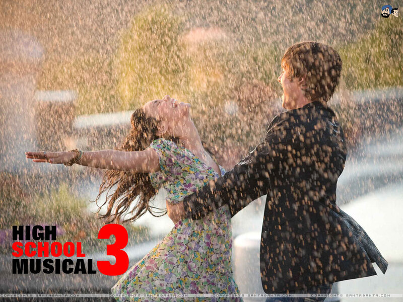 Couple Dancing in Rain — Red, Joyful