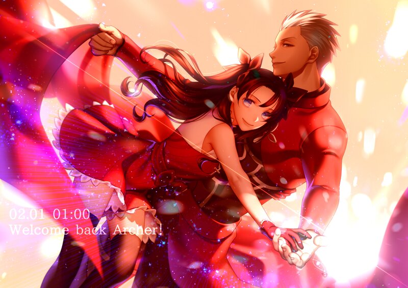 Couple Dancing in Red — Dramatic, Digital Art