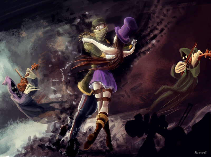Couple Dancing in Storm
