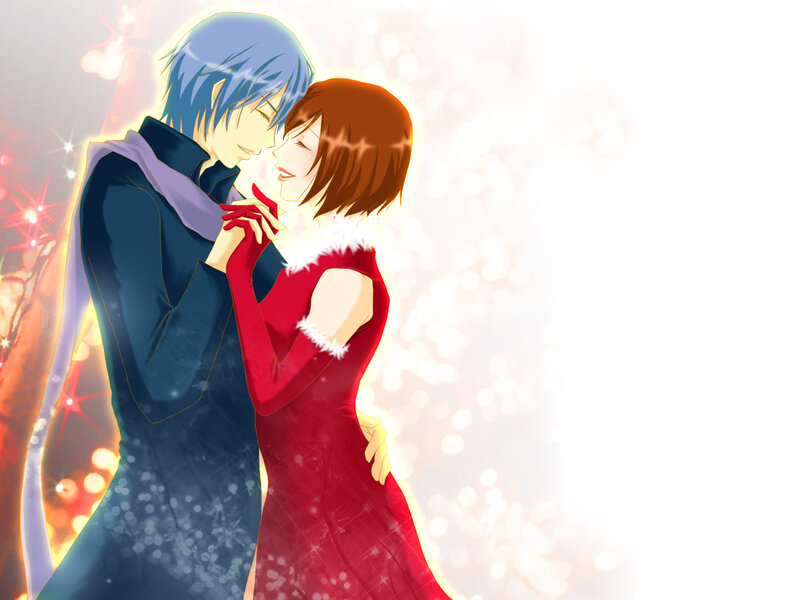Couple Dancing — Red, Romantic