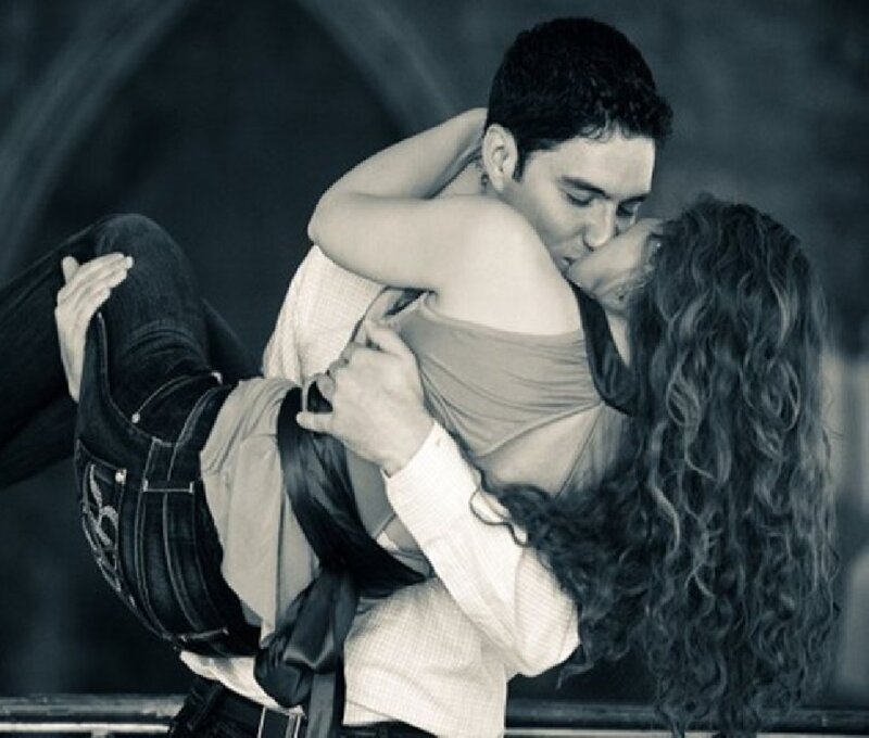 Couple Dancing Tango — Black, Dramatic, Photograph, Man, Woman