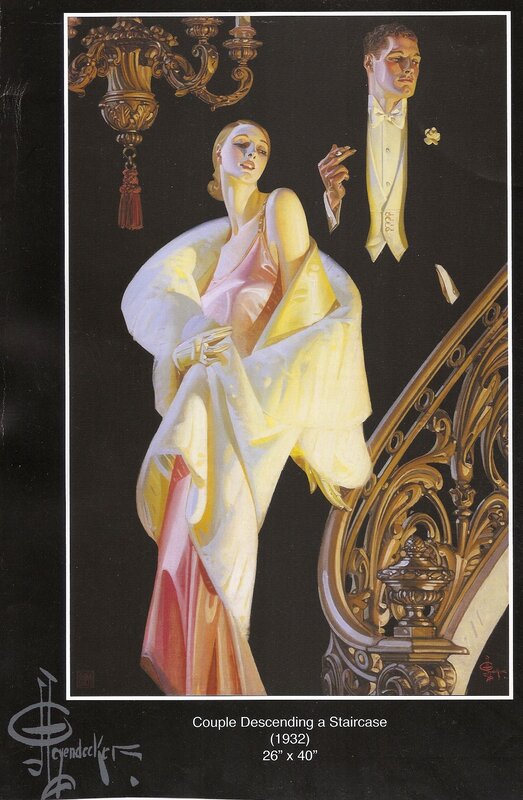 Couple Descending a Staircase