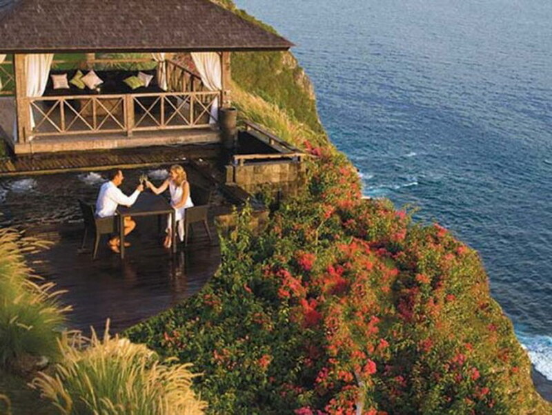 Couple Dining on Cliff