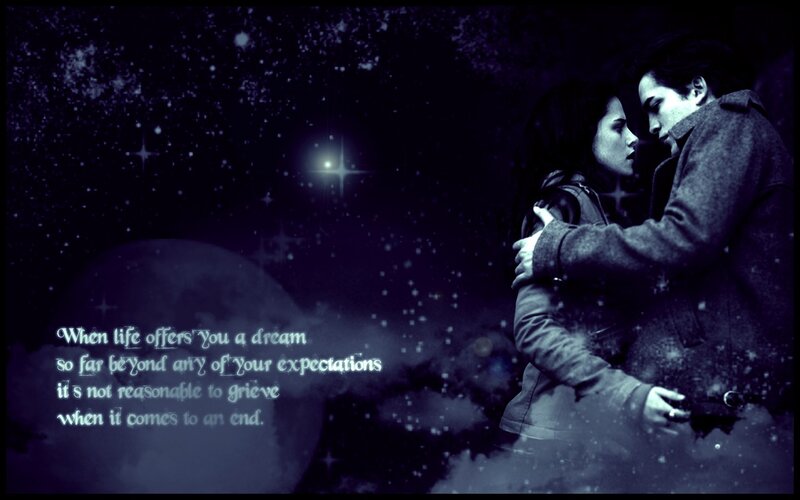 Couple Embracing at Night — Purple