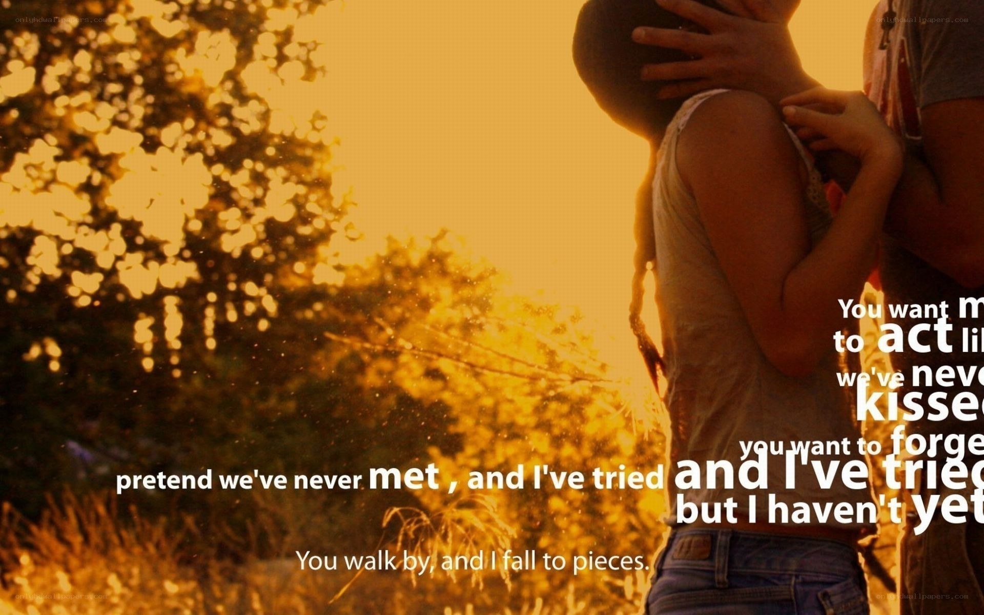 couple embracing at sunset