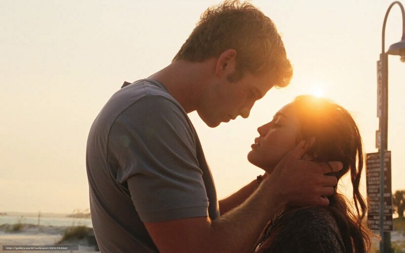 Couple Embracing at Sunset — Gold, Romantic