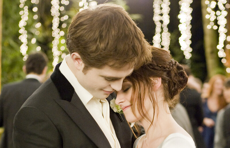 Couple Embracing at Wedding — White