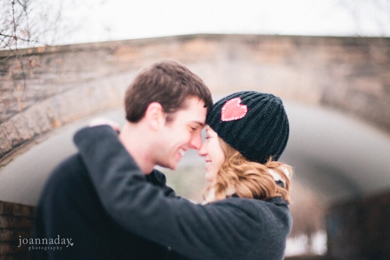 Couple Embracing — Black, Intimate, Winter