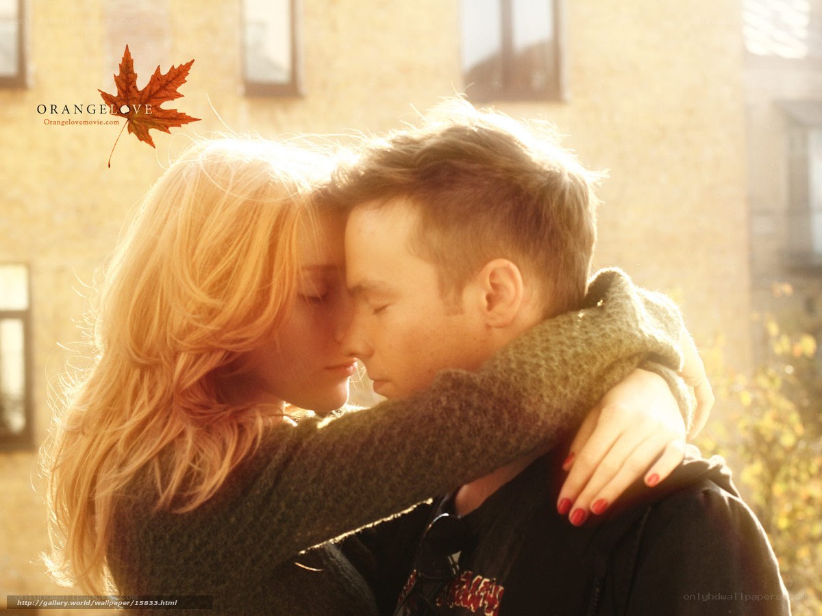 couple embracing in autumn light