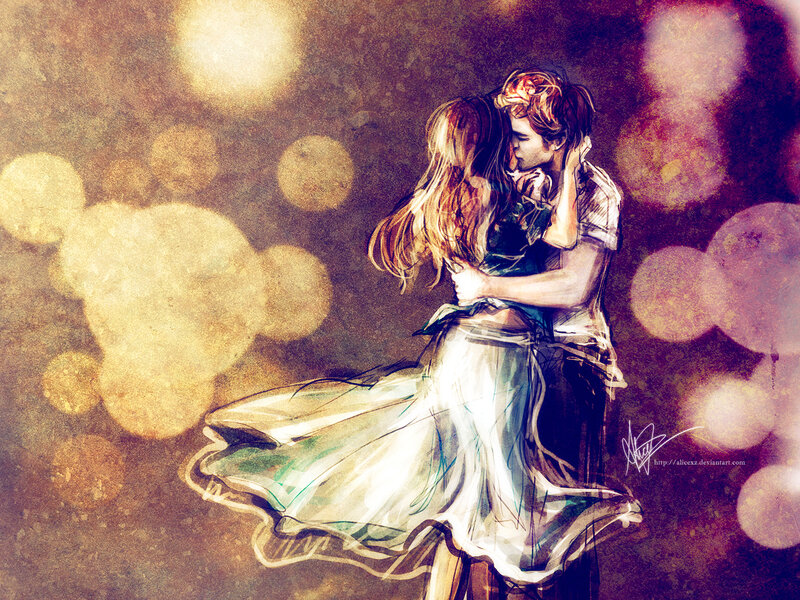 Couple Embracing in Dance — Brown