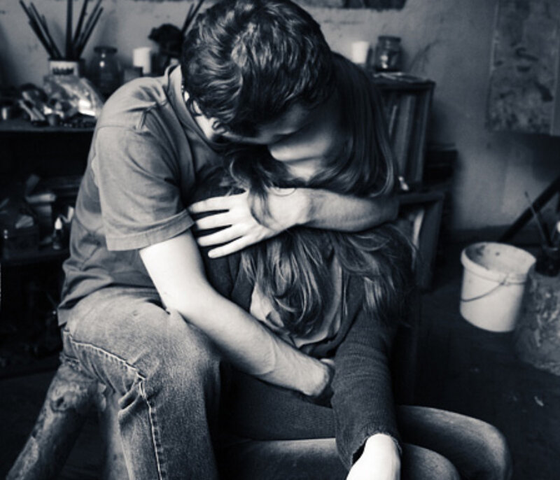 couple embracing in embrace