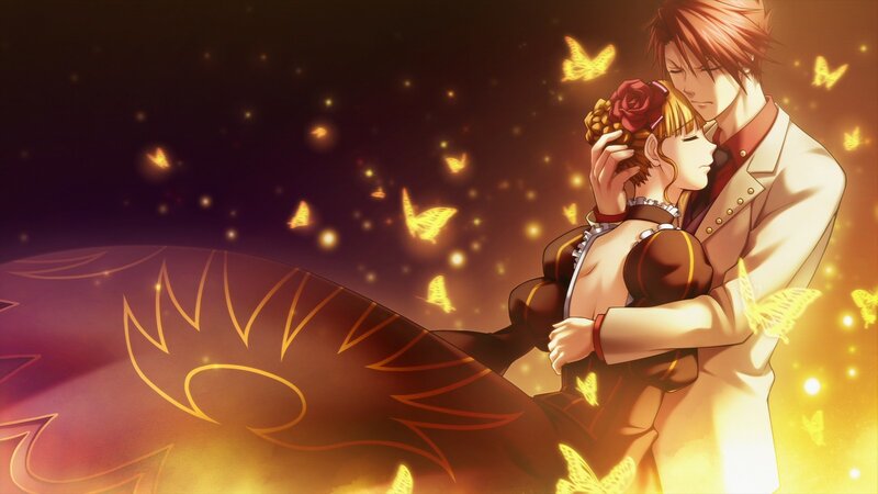couple embracing in golden light