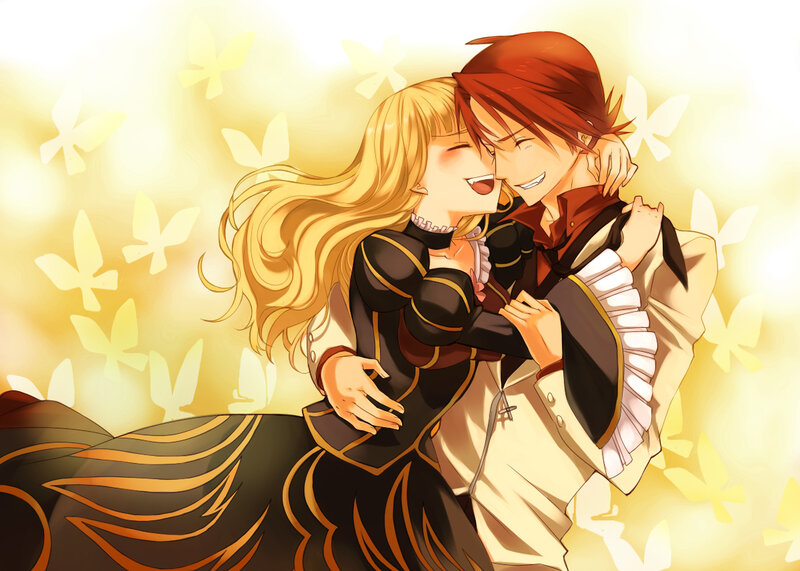 couple embracing in golden light