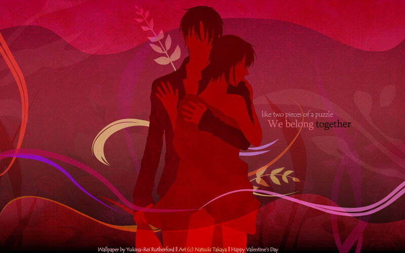 couple embracing in red