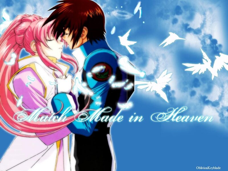 Couple Embracing in Sky — Blue, Romantic