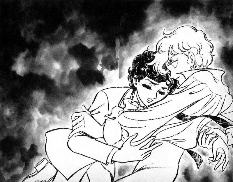 couple embracing in storm