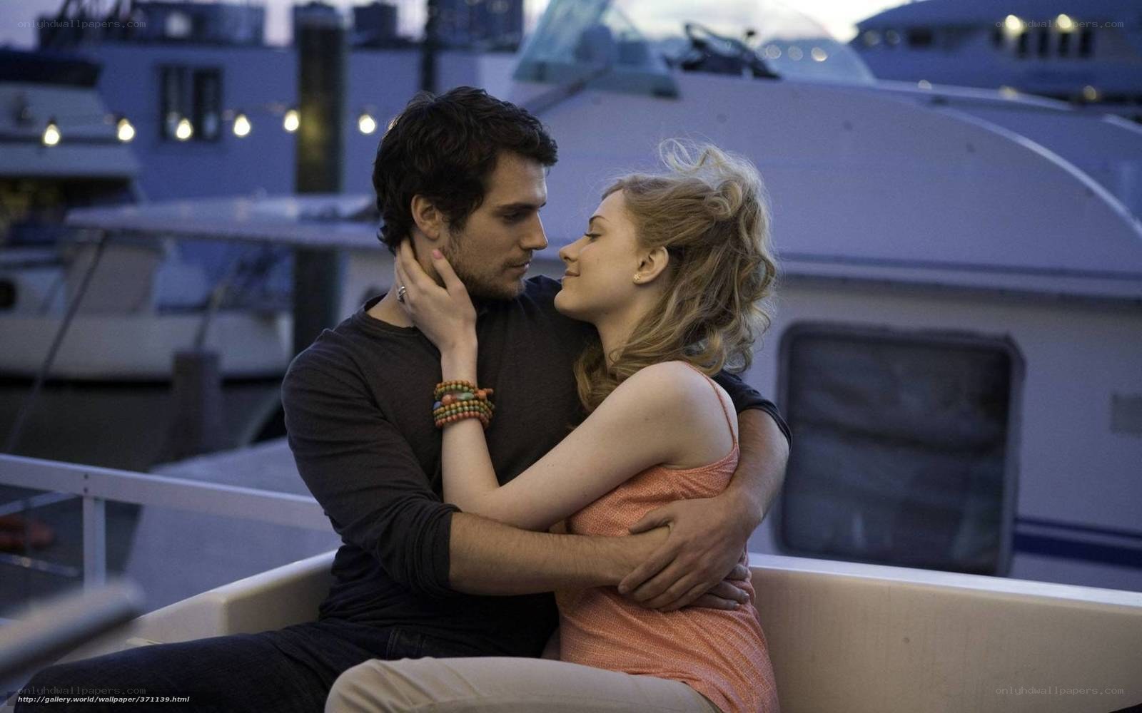 couple embracing on boat