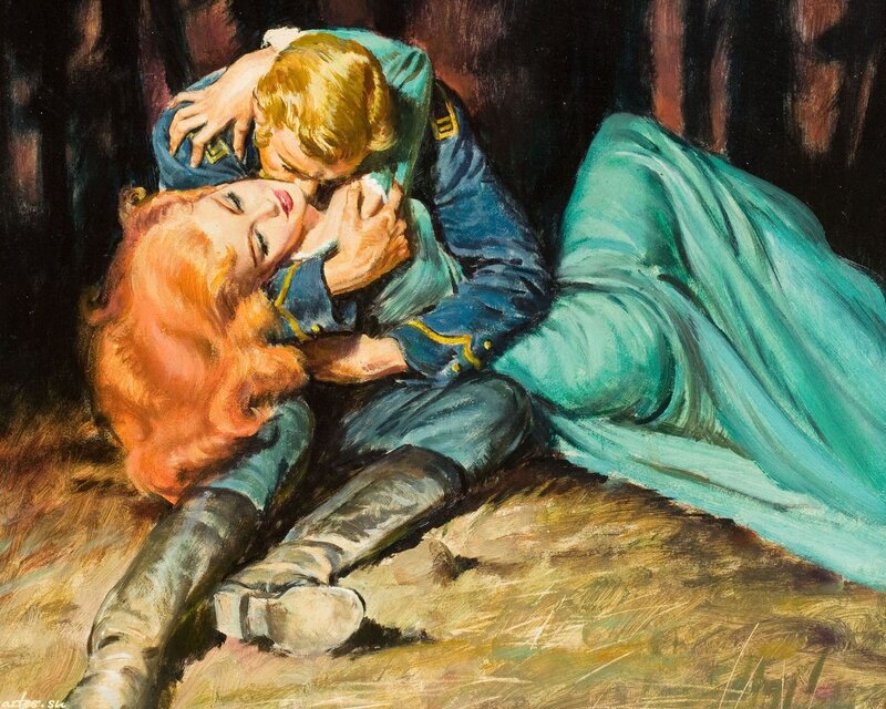 Couple Embracing on Ground