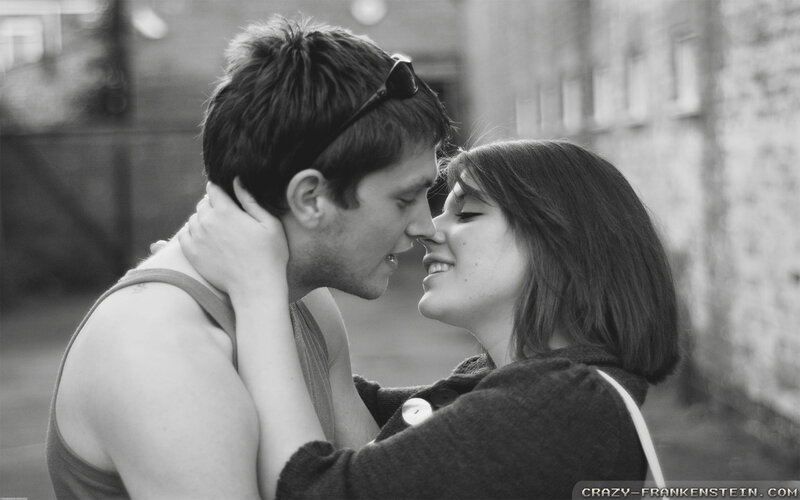 Couple Embracing Outdoors — Black, Intimate, Afternoon