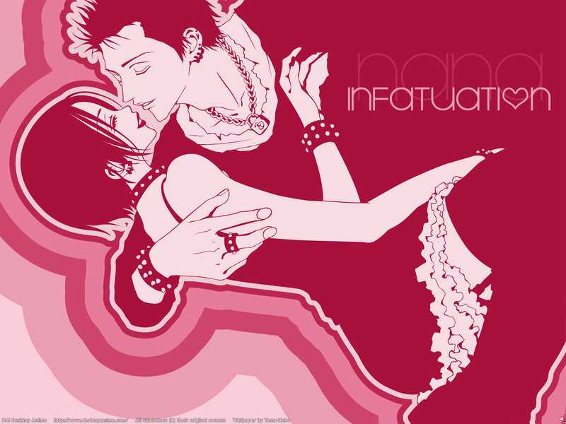 Couple Embracing — Red, Romantic, Manga