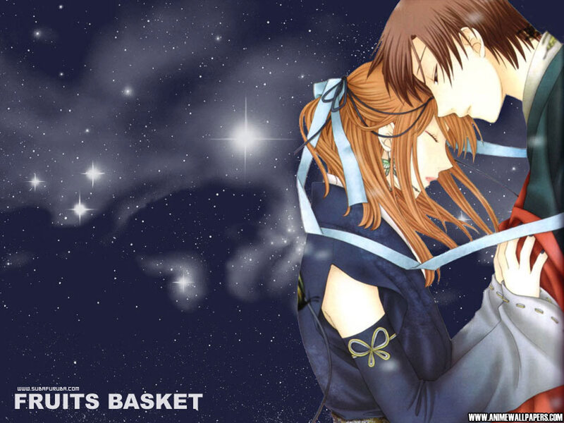 Couple Embracing under Stars — Blue, Romantic, Night, Anime