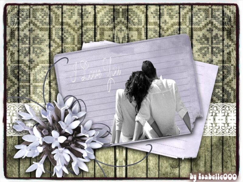 Couple Embracing — White, Romantic