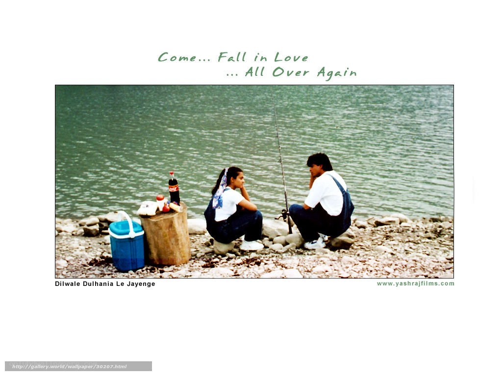 Couple fishing by the lake