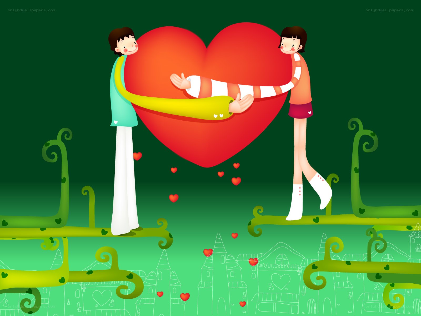couple holding a heart