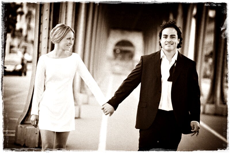 Couple Holding Hands — Black, Romantic