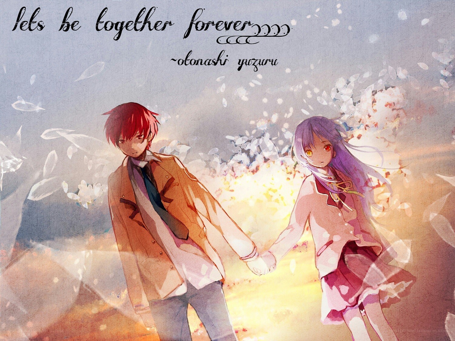 couple holding hands forever
