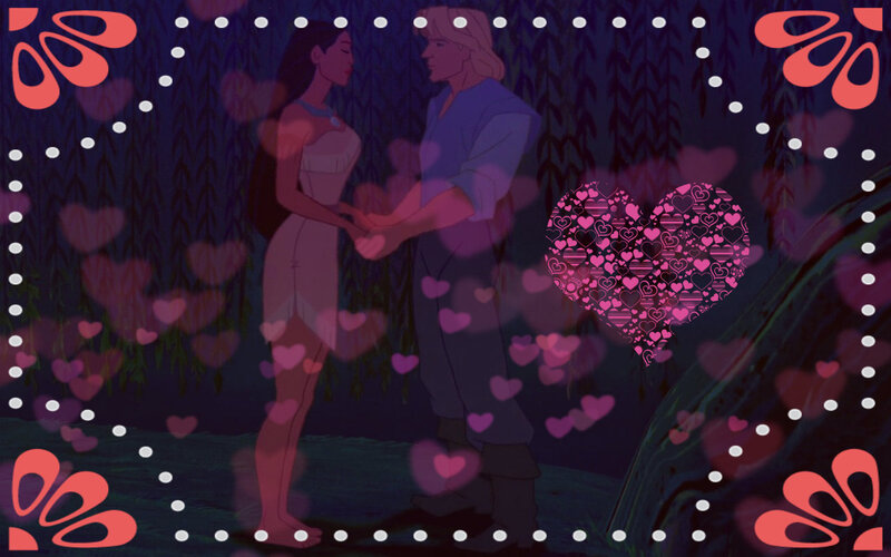 Couple Holding Hands — Purple, Romantic
