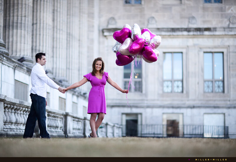 Couple Holding Hands — Purple