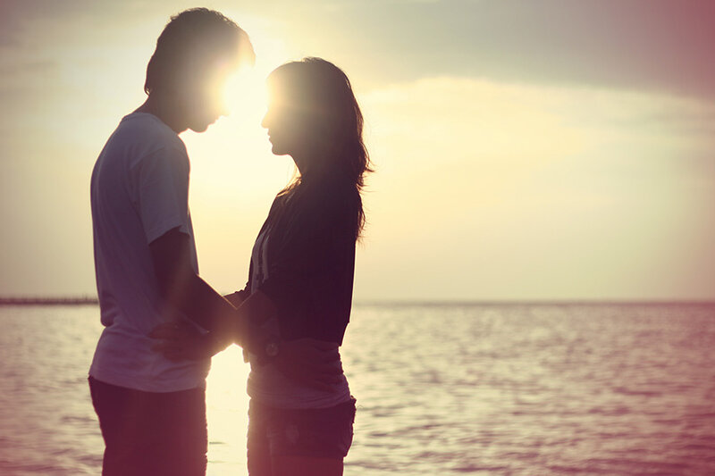 Couple Holding Hands — Yellow