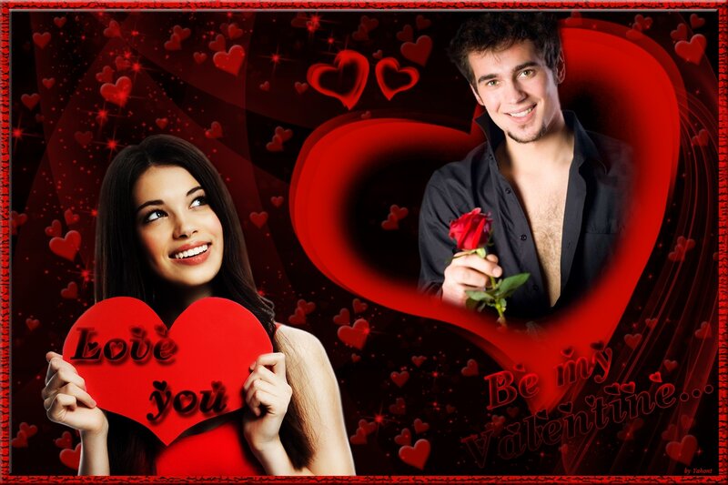 Couple Holding Hearts