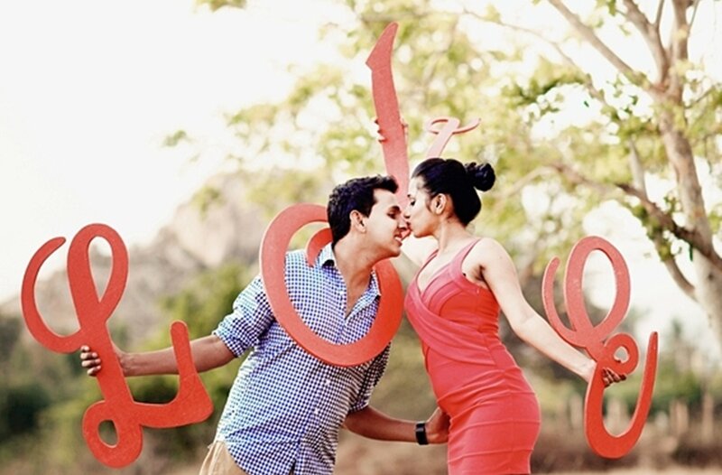 Couple Holding Love Letters