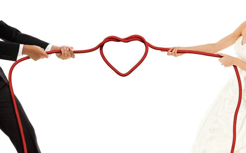 Couple Holding Rope