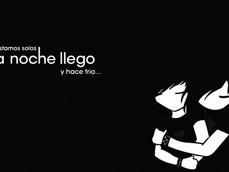 Couple Hugging — Black, Melancholic
